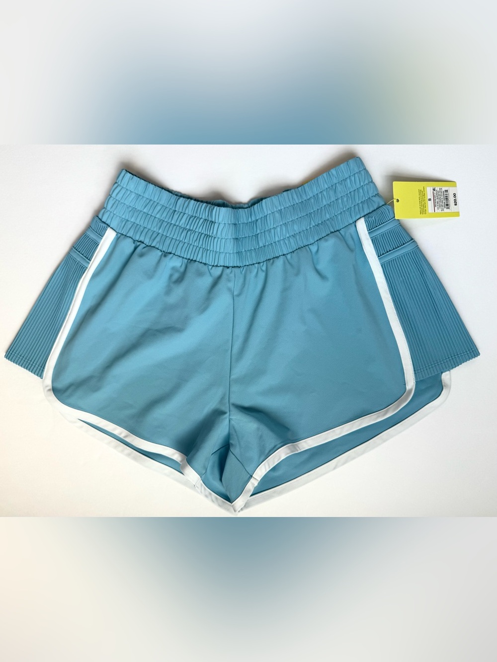 JoyLab Sky Blue Athletic Shorts with White Trim